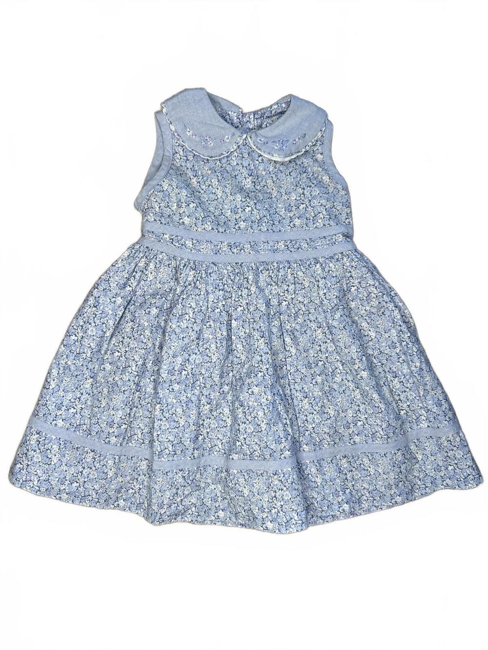 Marks & Spencer Blue Floral Dress 18-24M